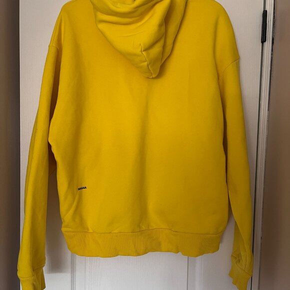 Pangaia yellow cotton hoodie sz. m - Picture 4 of 10